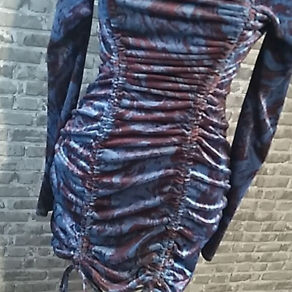 Wild Fable ruched bodycon stretch dress S - Picture 12 of 16